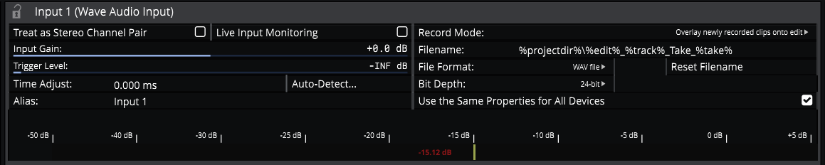 Recording Settings